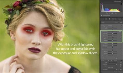 How To Brighten Shadowed Eyes In Lightroom Photoshop Tutorial Photo