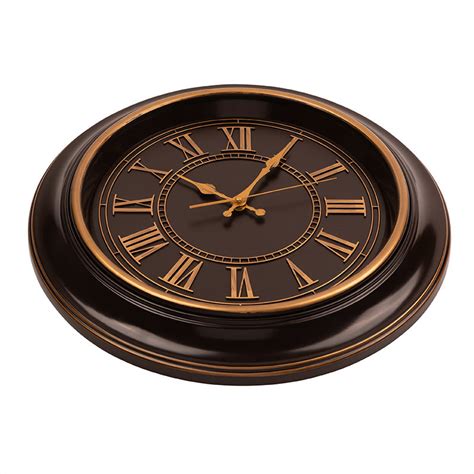 18 Inch Traditional Brown Wall Clock Bernhard Products
