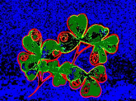 Abstract Shamrocks Digital Art By Will Borden Fine Art America