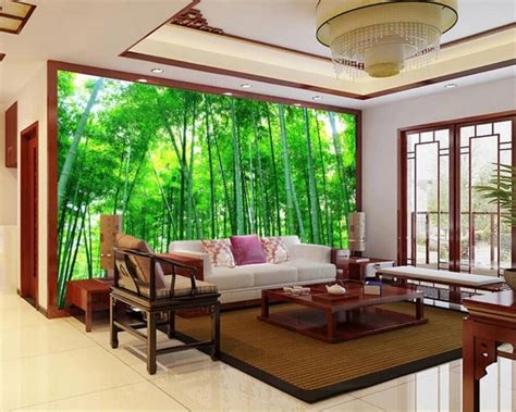 Beibehang Custom Wallpaper 3d Large Photo Mural Bamboo Forest Landscape