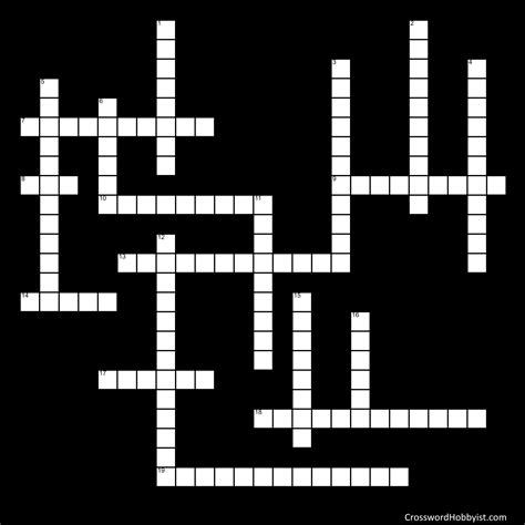 Sweets - Crossword Puzzle