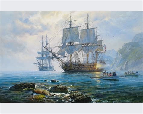 Ship Painting Large By Alexander Shenderov Ocean Painting Sailboat Oil