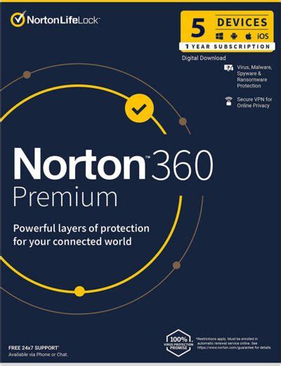 Norton 360 Premium 5 Devices 1 Year Windowsmacandroidios Email