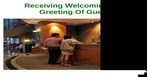 Receiving And Welcoming Of Guest Ppt Powerpoint