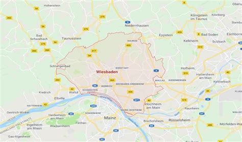 Wiesbaden Germany Map Germany Travel Guide