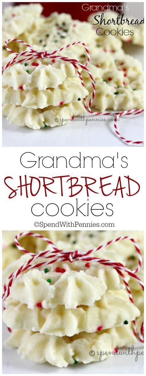 Beat at medium speed until creamy. Grandma's Shortbread Cookies! This has been my favorite Christmas Cookie since I was a little girl!
