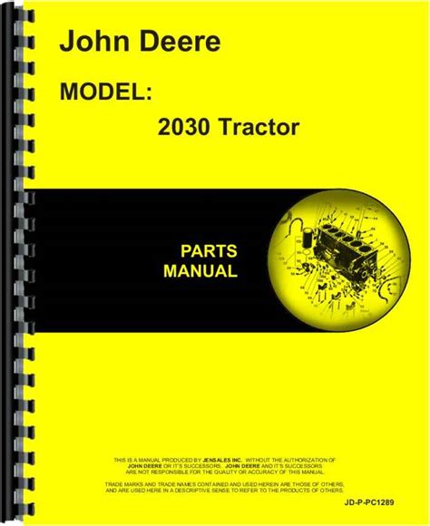 Restore your vintage tractor with new aftermarket parts for many classic tractor brands. John Deere 2030 Tractor Parts Manual