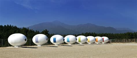 Yoon Space Designs Egg Shaped Beach Pod Offers Shelter In Unexpected