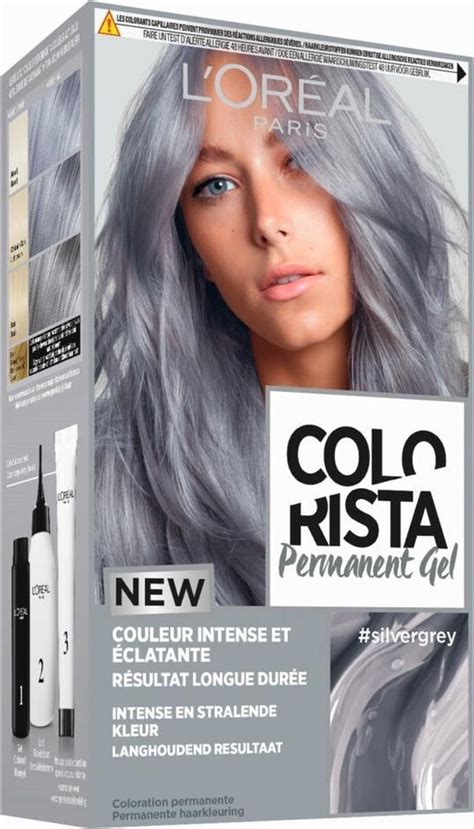 L Oréal Permanente Haarkleuring Colorista Zilver Grijs 3x bol