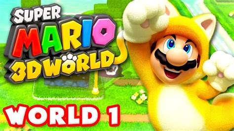 Super Mario 3d World Walkthrough Part 1 World 1 100 Nintendo Wii