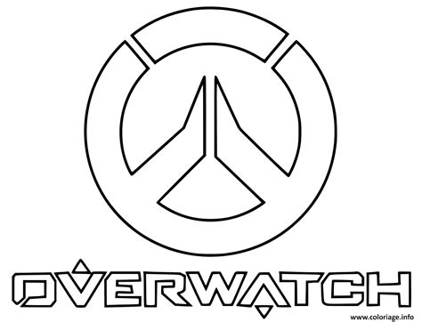 Download Coloriage Overwatch Logo dessin