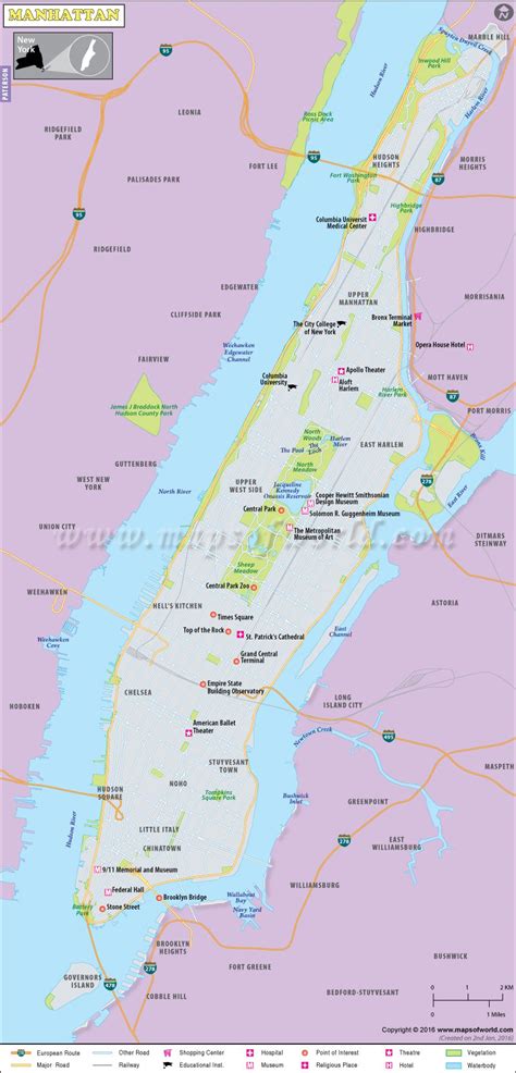 Manhattan Map Map Of Manhattan In Nyc