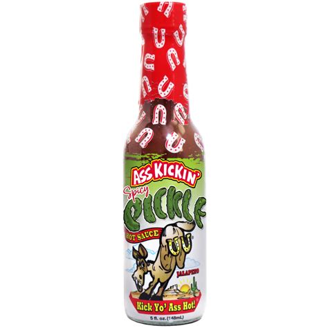 Ass Kickin Spicy Pickle Hot Sauce Ass Kickin Gift Shop