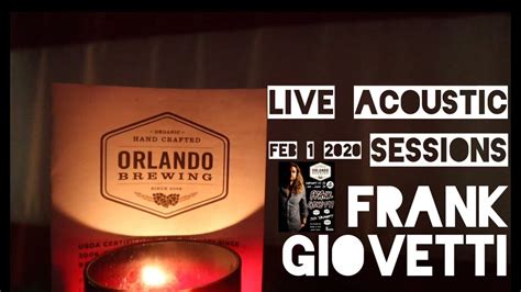 Live Acoustic Sessions 2120 Orlando Brewing Frank Giovetti