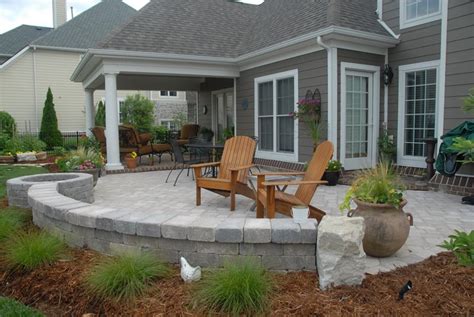 Limestone pavers are used as a walkway and as flooring material for the outdoor living space. Patio - Frankfort, KY - Photo Gallery - Landscaping Network