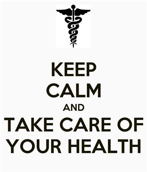 Keep Calm And Take Care Of Your Health Poster Grecia Keep Calm O Matic