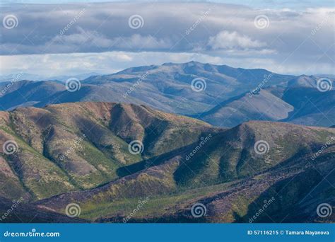 Harsh Mountain Landscape Stock Image Image Of Magadan 57116215