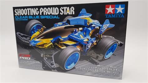 【ミニ四駆】tamiya Mini 4wd Kits Shooting Proud Star Clear Blue Special