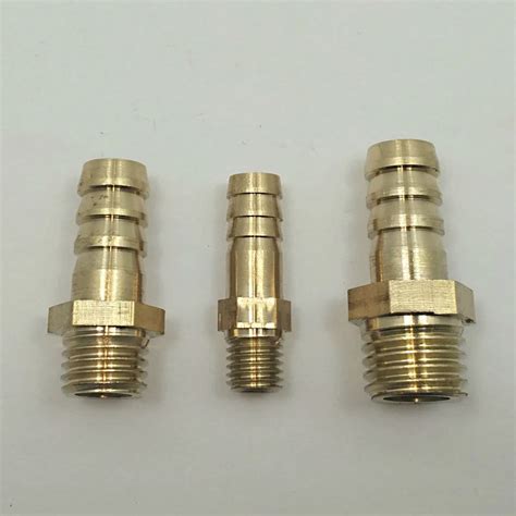 8mm Hose Barb X M81mm Male Metric Thread Brass Barbed Fitting Coupler