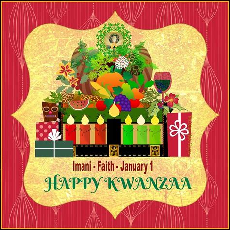 happy kwanzaa imani faith digital art by kaitha het heru fine art america