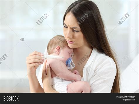 Mother Checking Image Photo Free Trial Bigstock