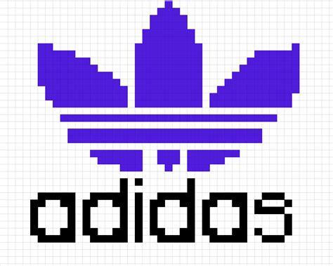 Handmade Pixel Art How To Draw Adidas Logo Pixelart Pixels Images
