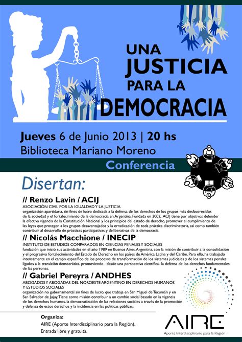Conferencia Una Justicia Para La Democracia ACIJ