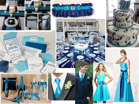 Royal Blue And Turquoise Wedding