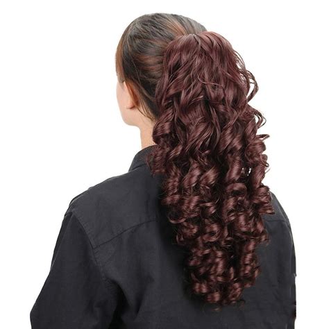 Synthetic Ponytail Hair S Long Claw Ponytails Deep Wave 18