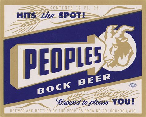 Inspirational designs, illustrations, and graphic elements from the world's best designers. peoples | Cult of the Goat: Bock beer labels and a homonym ...
