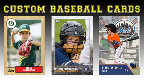Make your own card online. Create Your Own Baseball Cards - YouTube
