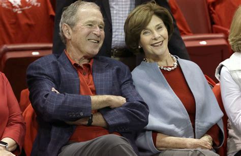 George W Bush And Laura Bush Celebrate 40th Wedding Anniversary
