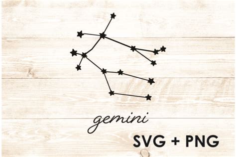 Gemini Constellation Zodiac Sign Graphic By Too Sweet Inc Creative