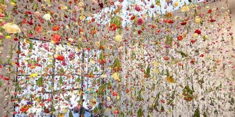 Next, hang your dried flower hanger on a hook. This Artist's Hanging Gardens Find Beauty In Decay