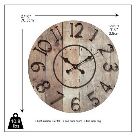 August Grove Oversized Arleigh Farmers 276 Wall Clock And Reviews
