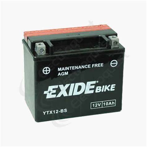 ETX12-BS Exide Motorcycle Battery 12V 10Ah - Electroquest