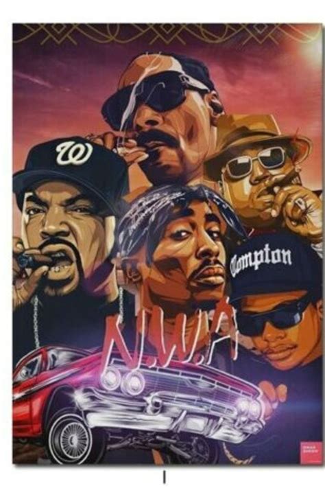 Tupac 2pac Biggie Notorious Snoop Dogg Nwa Canvas Print Wall Art Decor