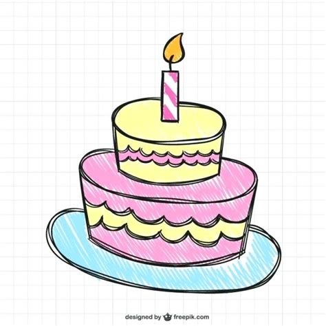 Simple Cake Drawing Free Download On Clipartmag