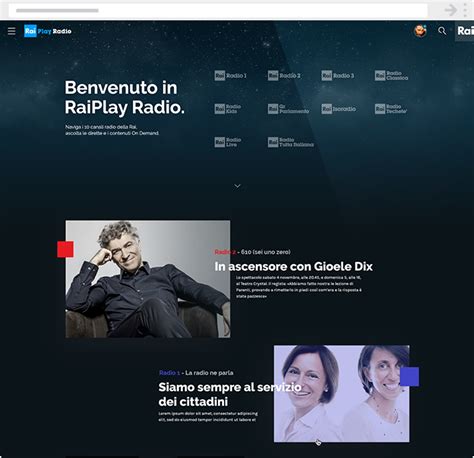 Rai radiotelevisione italiana spa on vastuussa tästä sivusta. RaiPlay Radio - Naviga i 10 canali radio della Rai e ...