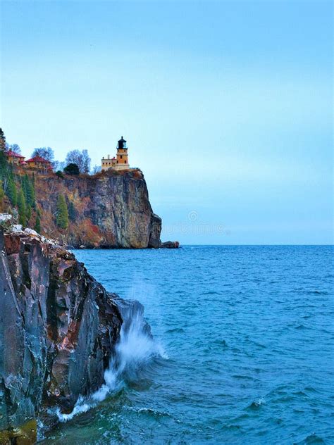 Split Rock Lighthouse On Lake Superior North Shore Near Duluth