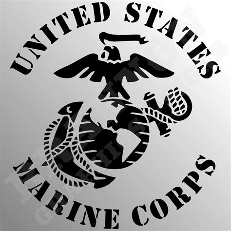 Usmc Round Logo Military Themed Design That Can Be Made Into