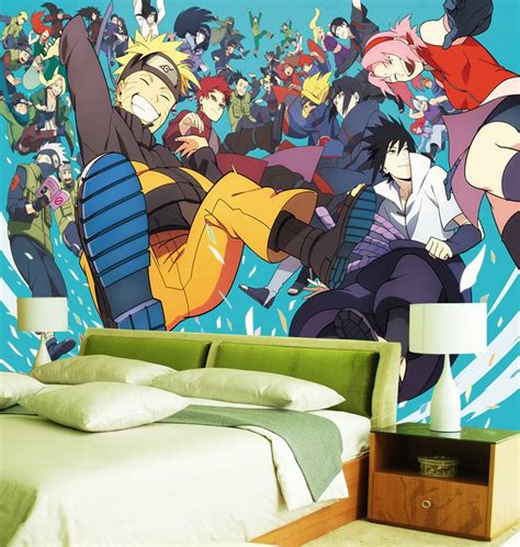Custom 3d Wallpaper Naruto Photo Wallpaper Japanese Anime Murals Boys