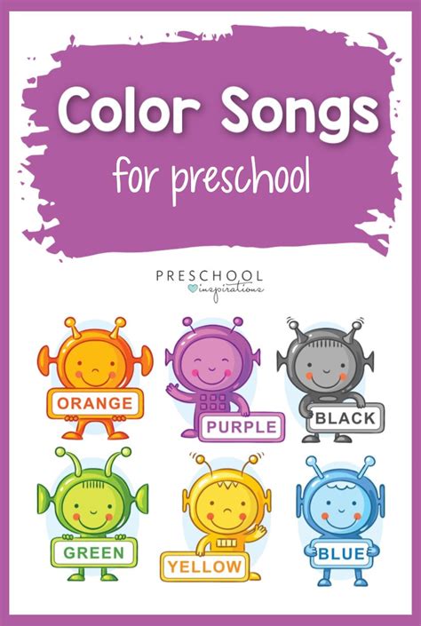 The Best Color Songs for Kids  Color song for kids, Color songs