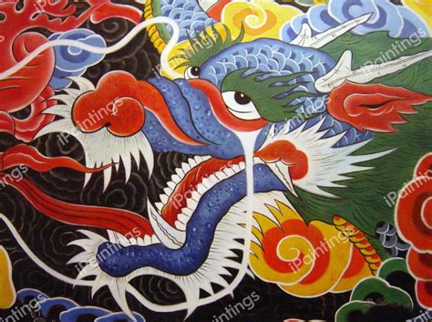 Colorful Dragon Painting By Our Originals Reproduction