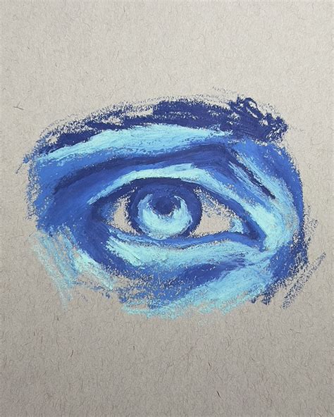 Oil Pastel Easy Drawing How To Draw Eyes With Oil Pastels