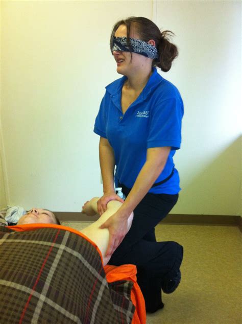 Blindfolded Massage Campus Massage Life Massage Therapy