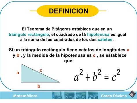 Definicion De Teorema De Pitagoras Y Ejemplos Colección De Ejemplo