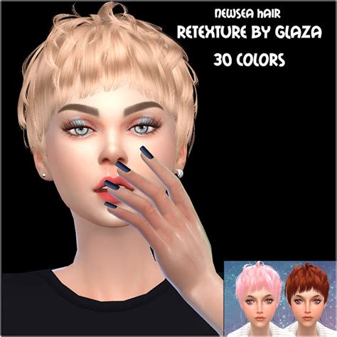 Newsea Hair Retexture At All By Glaza Sims 4 Updates