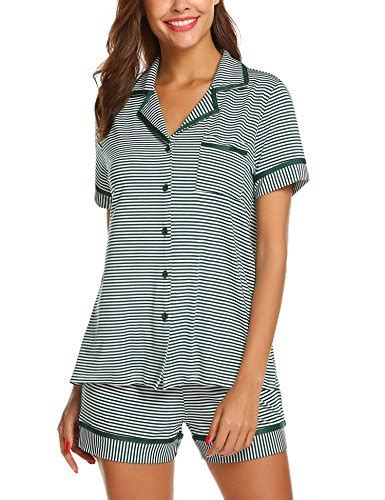 Ekouaer Womens Sleepwear Nightgown Lightweight Short Sleeve T Shirt And Shorts Pajama Sets