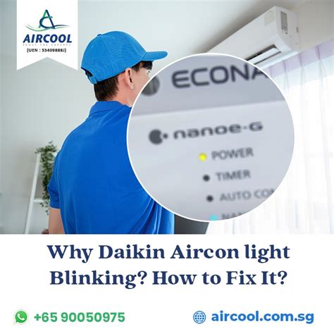 Why Daikin Aircon Light Blinking How To Fix It Aircool Aircon